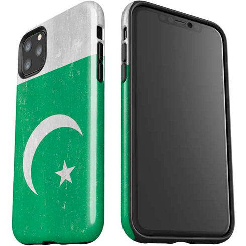 Pakistan Flag Distressed iPhone 11 Pro Max Impact Case